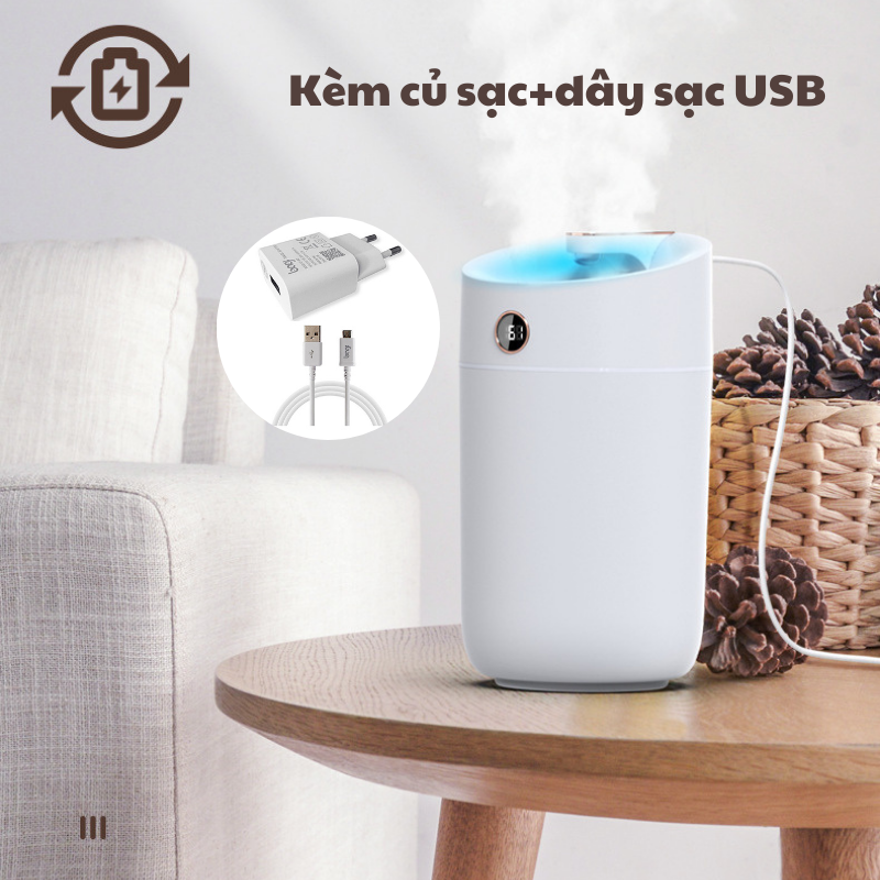 Máy Phun Sương Humidifer X12 Chế Độ Phun 2 Đầu Tăng Khả Năng Khuếch Tán - Cảm Biến Thông Minh