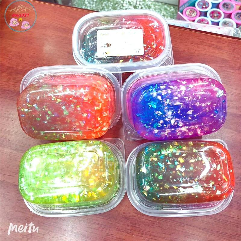 Slime hũ to 300ML kim tuyến giấy Đồ chơi slam chất nhầy ma thuật squishy