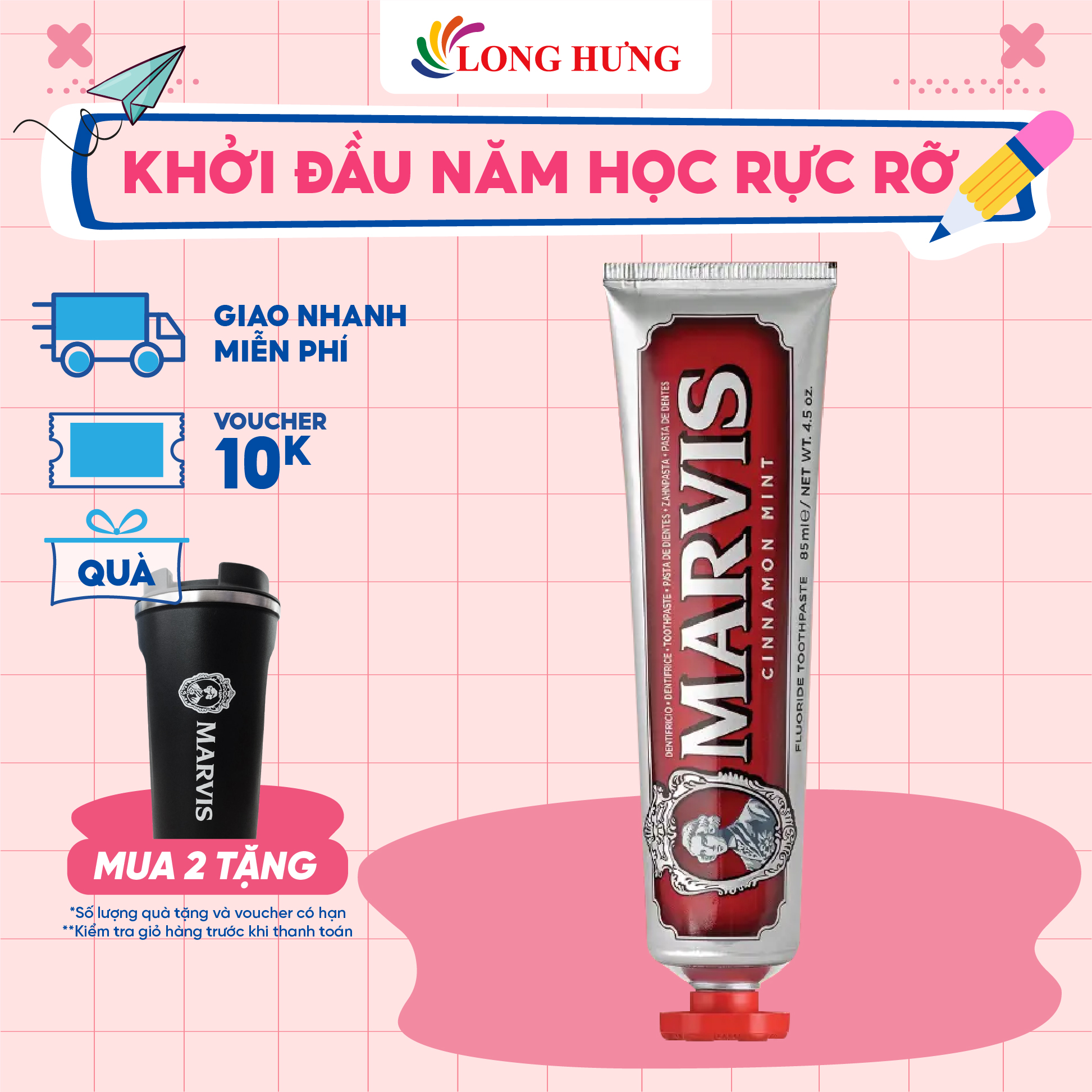 Kem đánh răng Marvis 75ml/85ml - Hàng chính hãng