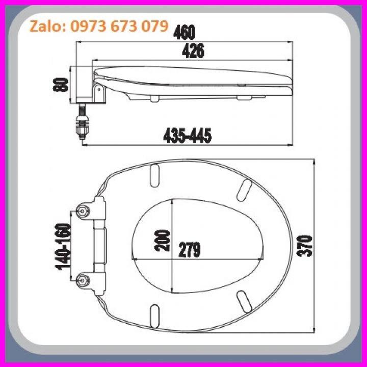 Nắp Bàn Cầu Ráp Chuẩn VIGLACERA VI44