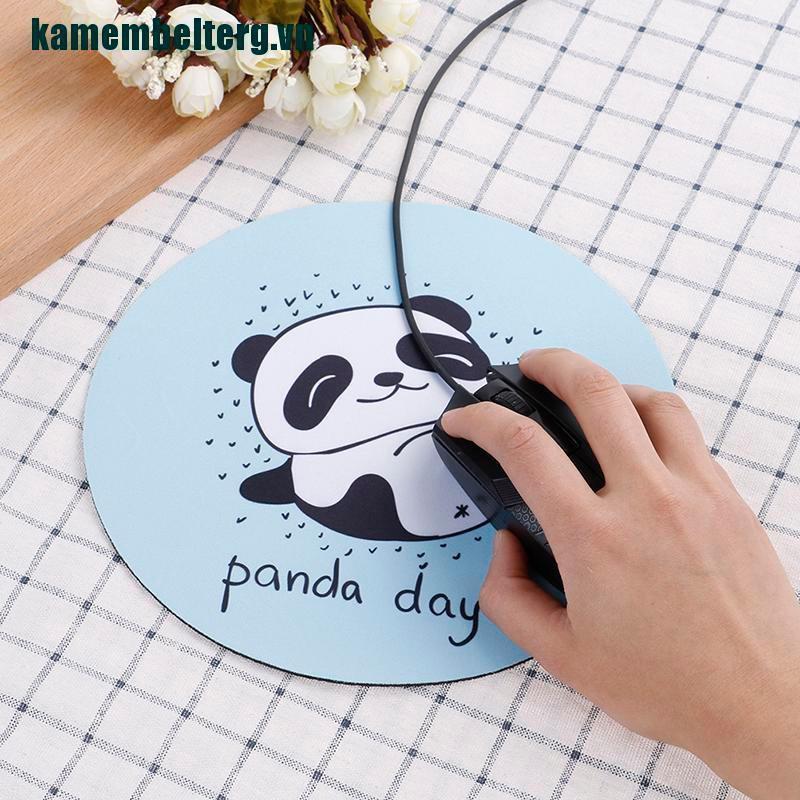 1 Miếng Lót Chuột Hình Gấu Trúc Dễ Thương Kích Thước 22x22x0.3cm