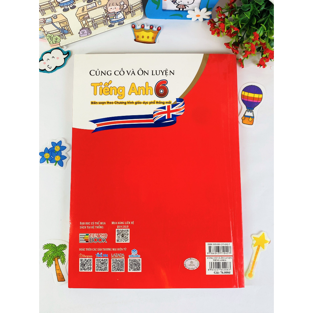 Sách Củng cố và ôn luyện Tiếng anh 6 - ndbooks