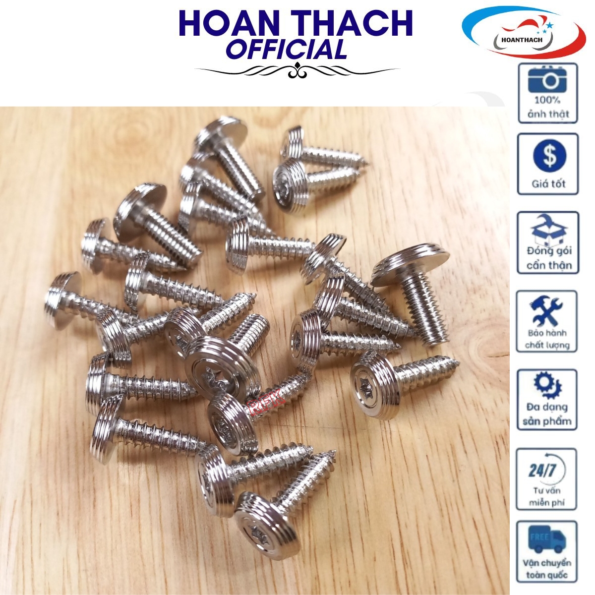 Bộ Ốc Áo Mẫu Thái Inox 304 cho xe máy Sirius FI ( 23 con ), HOANTHACH SP017381