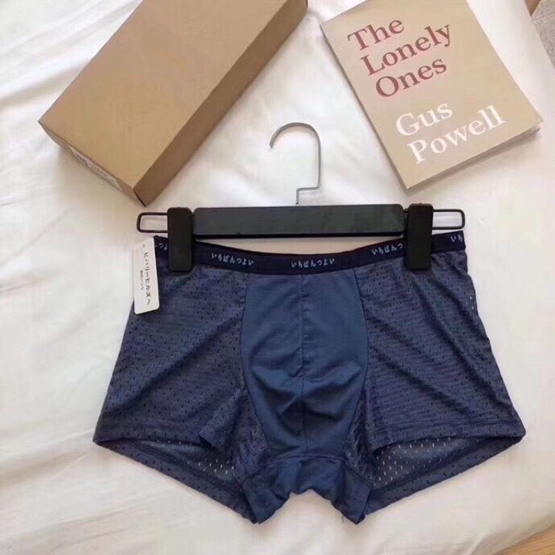 Quần lót nam boxer, sịp đùi thông hơi thoáng mát