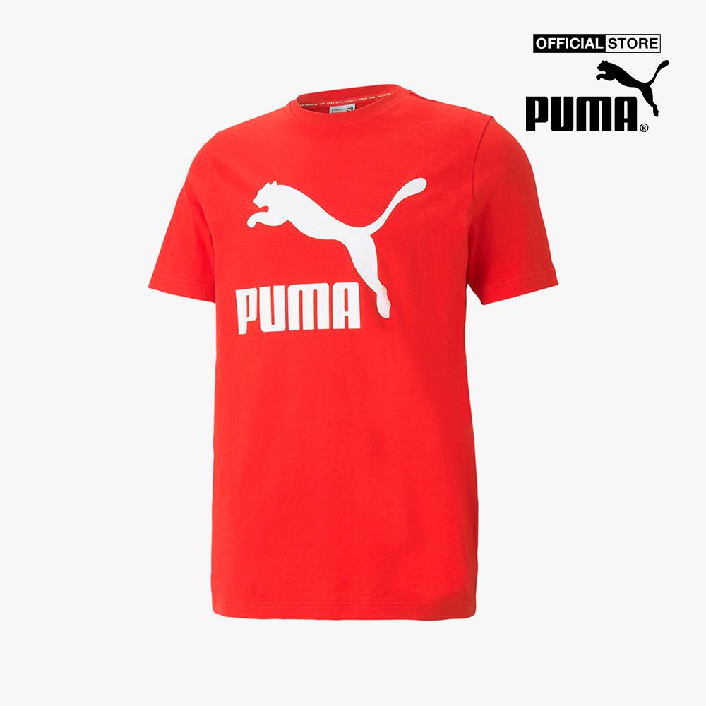 PUMA - Áo thun nam cổ tròn ngắn tay Classics Logo 530088