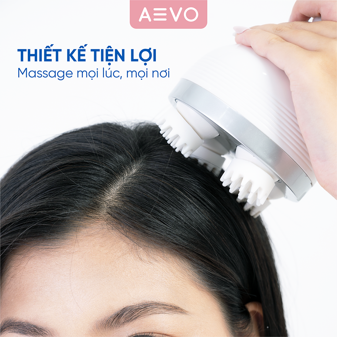 Máy Massage Đầu Cổ Vai Gáy AEVO Scalp Massager - Máy Mat Xa Chính Hãng - Matxa Đầu Giải Toả Căng Thẳng, Mệt Mỏi