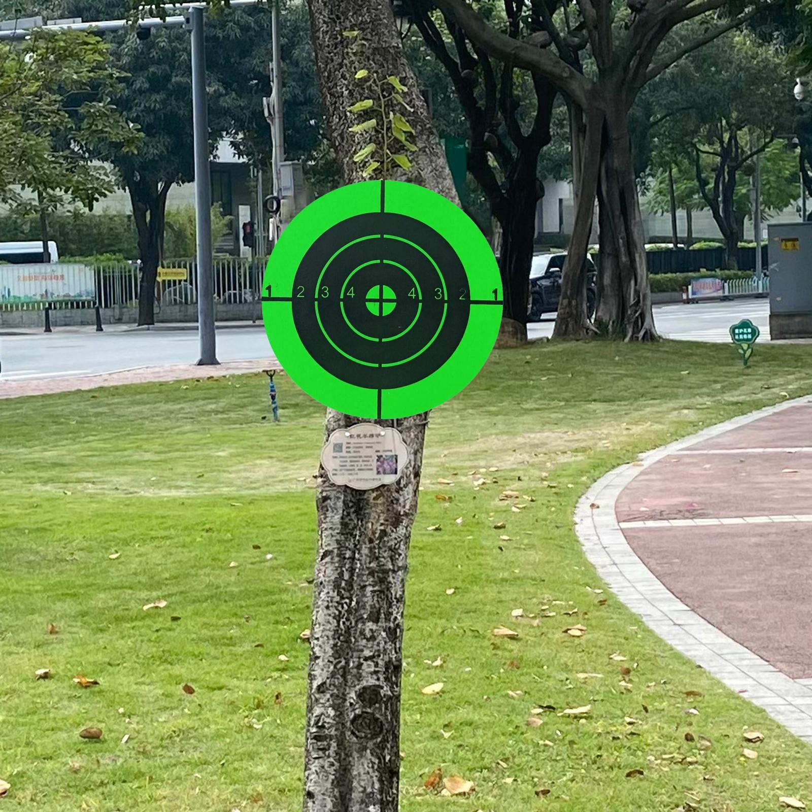 3"/7.50cm Splatter Stickers for Range Hunting Practice Green