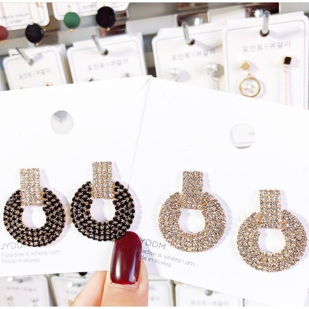 Bông tai ĐÍNH ĐÁ MỢ CHẢNH CỰC SANG