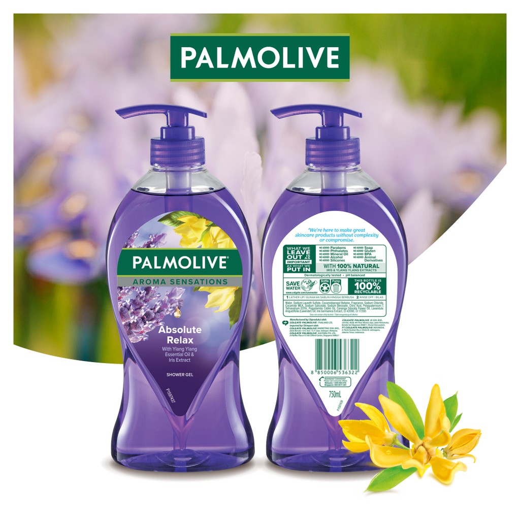 Bộ 2 sữa tắm Palmolive Aroma thư giãn toàn thân 750ml