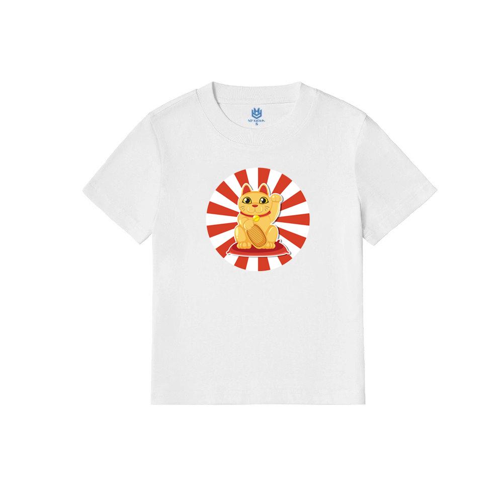 Áo thun Baby Tee hình Maneki Neko cat mèo vẫy tay may mắn Nhật Bản BND197