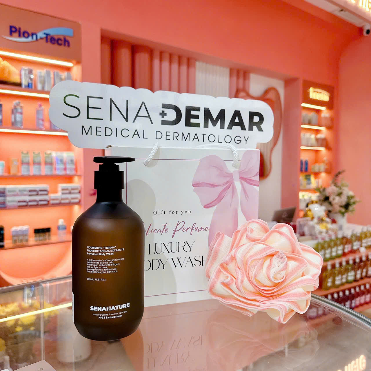 (Set quà tặng) sữa tắm nước hoa Senanature 500ml/1000ml (nâu) SENANATURE NOURISHING THERAPY FROM BOTANICAL EXTRACTS