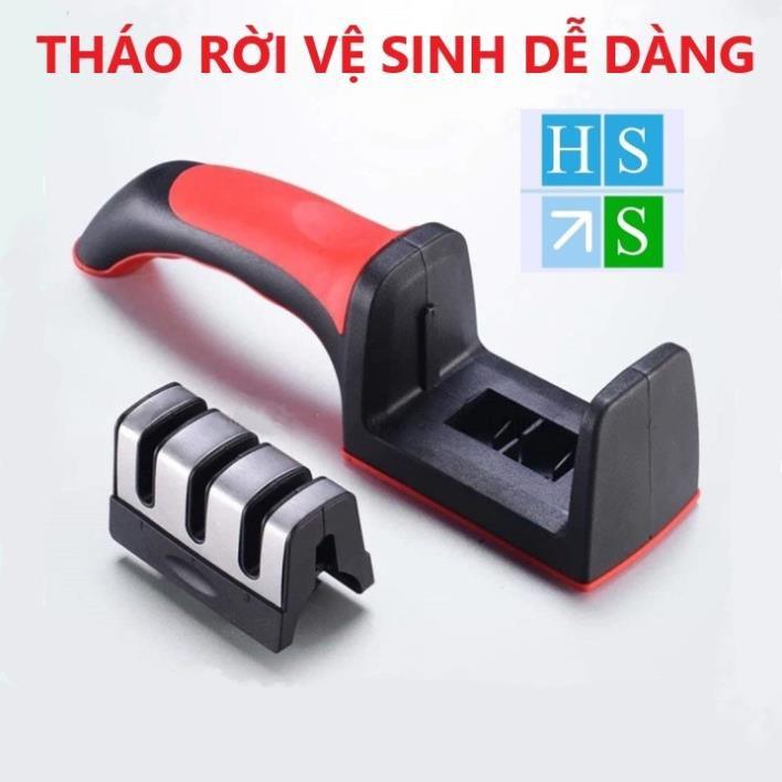 ( Bán sỉ ) Dụng cụ mài dao kéo 3 khe (3 cấp độ) tay cầm tiện lợi mài dao sắc bén nhanh và hiệu quả - HS Shop Đà Nẵng