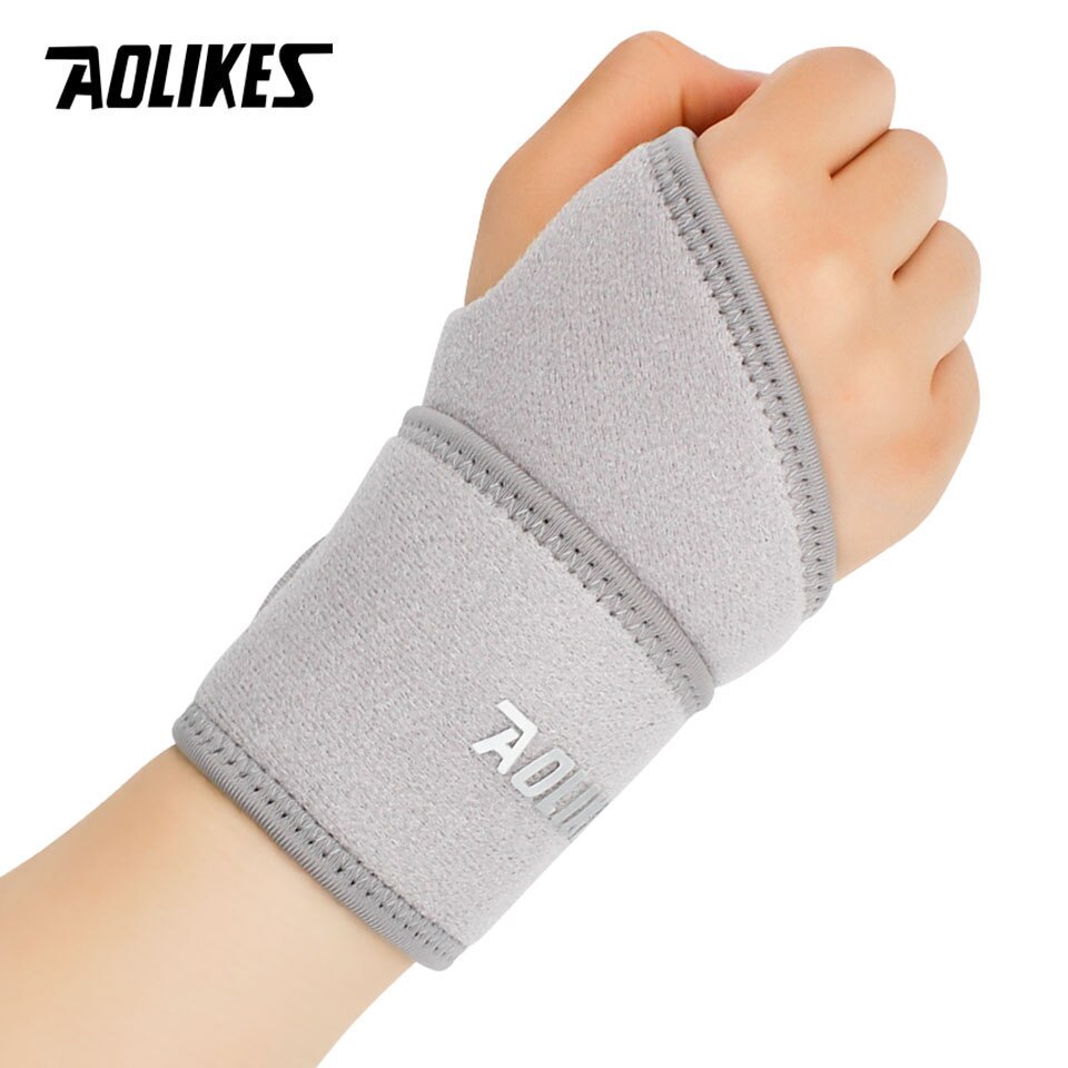 Quấn Nẹp Cổ Tay Bảo Vệ Hỗ Trợ Xương Ống Khớp Cổ Tay Khi Tập Gym, Chơi Thể Thao Pressure Adjustable Wrist Support Aolikes Ye - 7937 1 Chiếc - Xám
