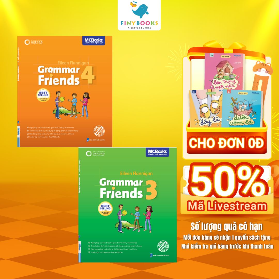 Combo Sách Grammar Friends tập 3 + tập 4