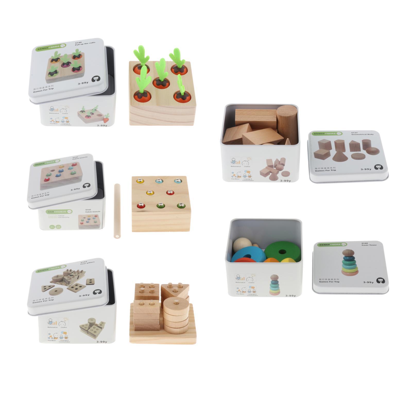 Wooden Geometry Block Game Toy Montessori Educational Toy