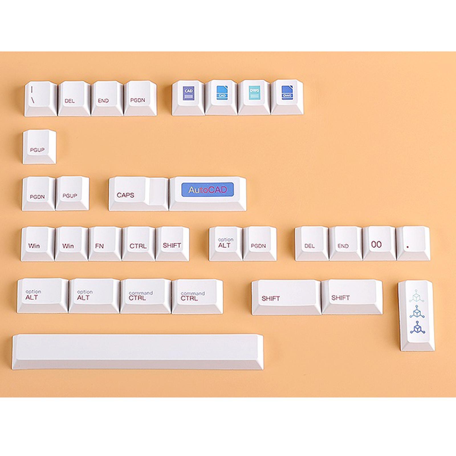 Keycaps Exquisite 136 Keys Dye Sublimation for CHERRY Switch Spare Parts,