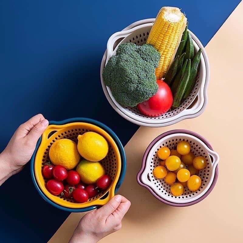 Sét bộ 6 món rổ kèm chậu hàng xuất nhật