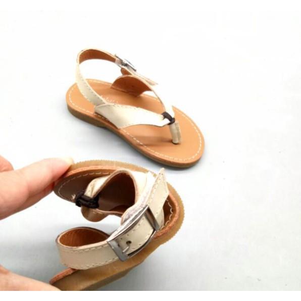 Giày sandal xỏ ngón đế lót da cao cấp và chống trượt cho bé G809