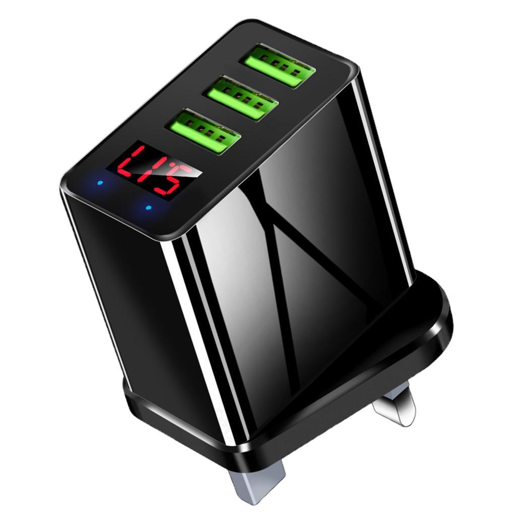 USB Charger 3-Port Desktop USB Charging Station Multiple Port