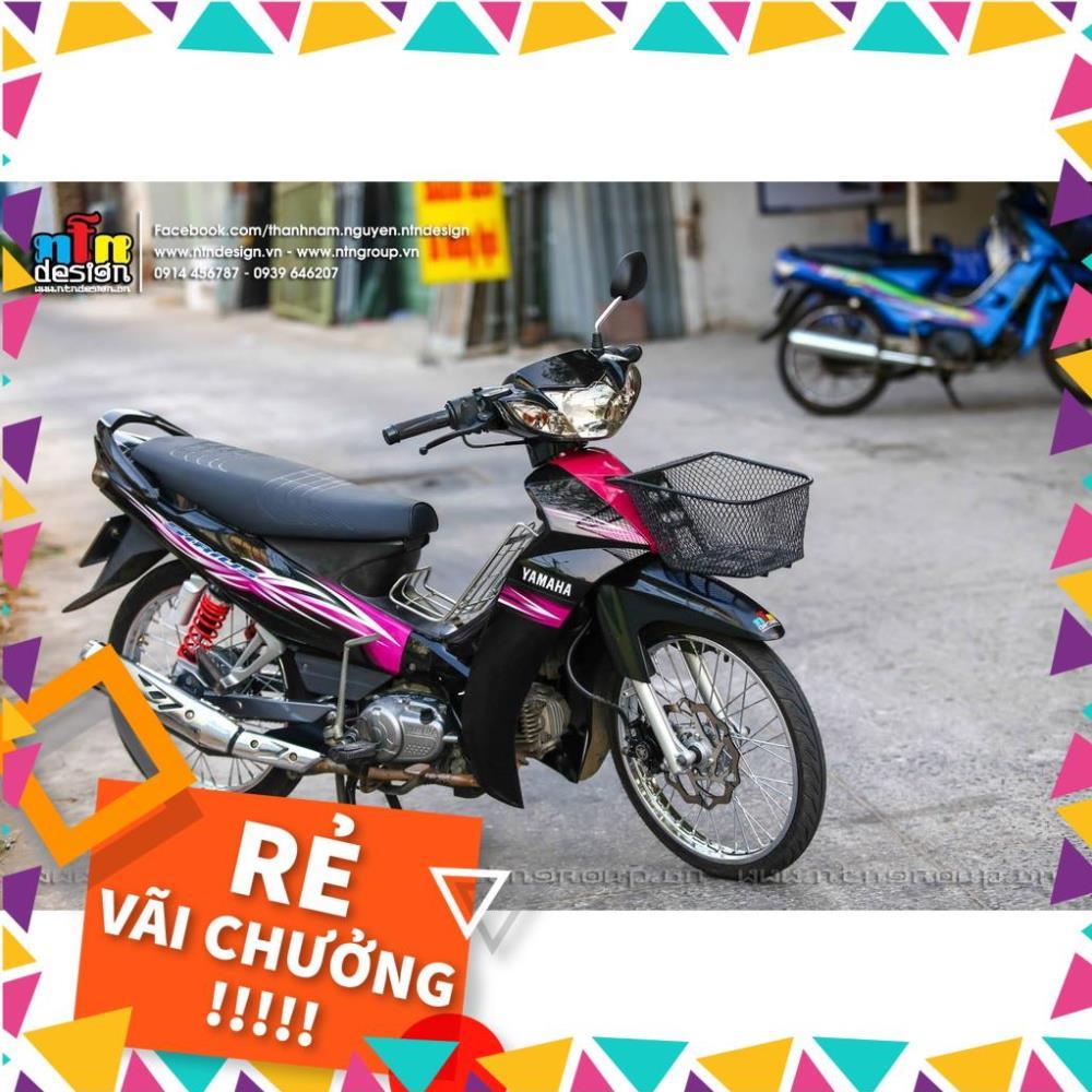 Tem Rời Sirius Mẫu Hoa Văn Hồng Đen Xanh