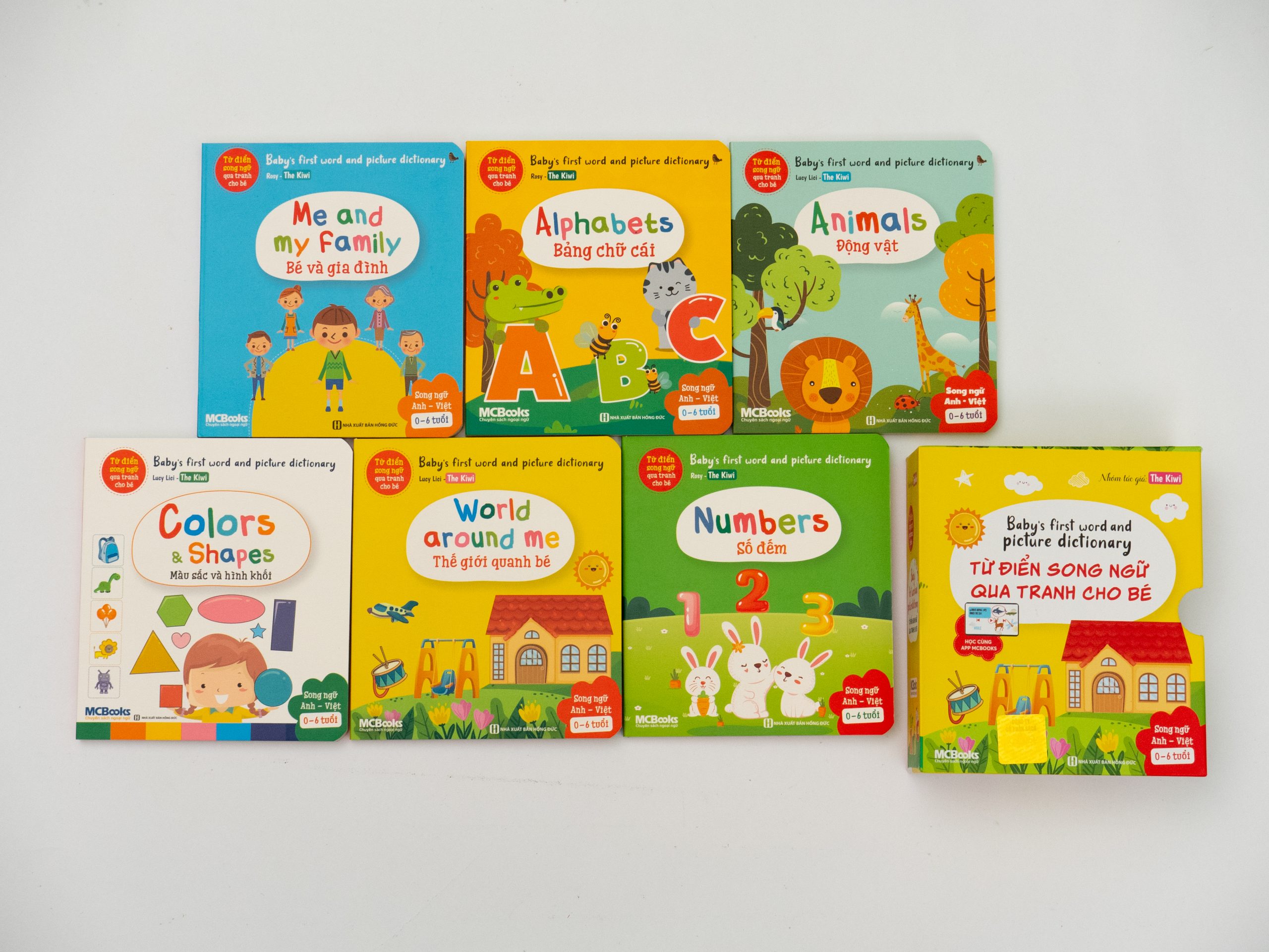 Từ điển song ngữ qua tranh cho bé - Baby's first words and picture dictionary - 6 cuốn