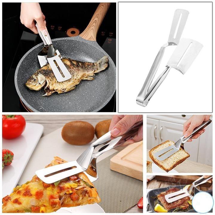 KẸP INOX GẮP NÓNG THỨC ĂN - XẺNG LẬT ĐỒ CHIÊN RÁN, KẸP BÍT TẾT