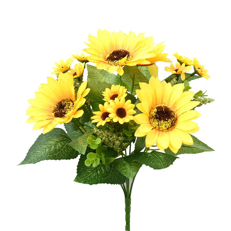 Bó Hoa Hướng Dương Giả 13 Bông Trang Trí Tiệc Cưới