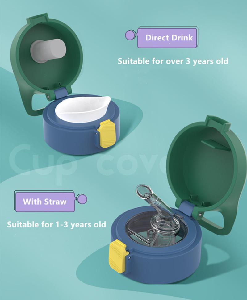 350Ml/500Ml Cao Cấp Trẻ Em Giữ Nhiệt Cốc Đôi Inox Hoạt Hình Chân Không Trẻ Em Dễ Thương Nhiệt Nước bình Tumbler