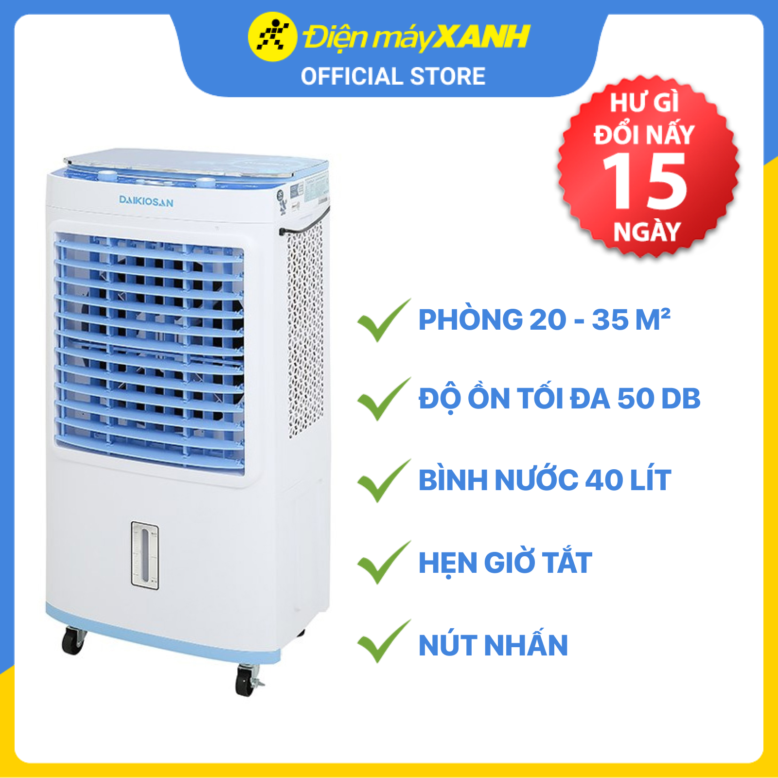 Quạt điều hoà Daikiosan DKA-04000G - Hàng chính hãng