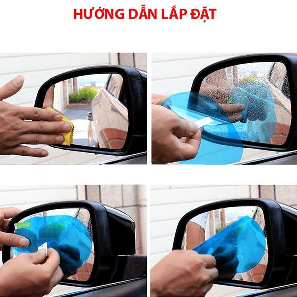 Bộ Miếng Dán Chống Nước Gương Chiếu Hậu và kính lái