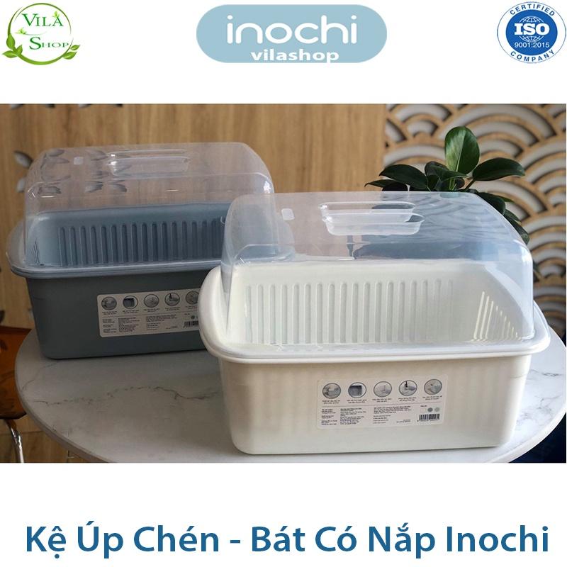 Kệ Úp Bát Đĩa, Kệ Chén Bát Có Nắp Đa Năng Inochi, Đạt Tiêu Chuẩn Xuất Nhật - Châu Âu - EU