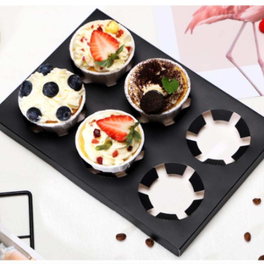 Hộp Đựng Bánh Cupcake Muffin 6 Bánh Phụ Kiện Trang Trí Trong Suốt Sang Trọng - BOXMF6IN