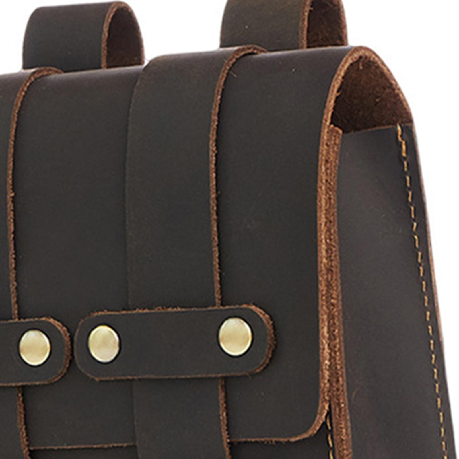 Men's Belt Pouch PU Leather Medieval Cell Phone Case Retro Style Fanny Pack