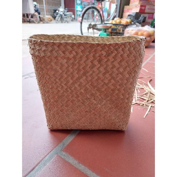 Túi sách đan bằng cói tự