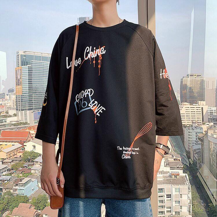 ÁO THUN FORM RỘNG TAY LỠ DÀI CỰC HOT HOT TREND THỜI TRANG HÀN QUỐC