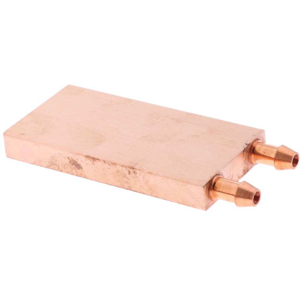 2x Copper Water Cooling Block for Computer CPU Graphic Heat Sink 40x80 Copper