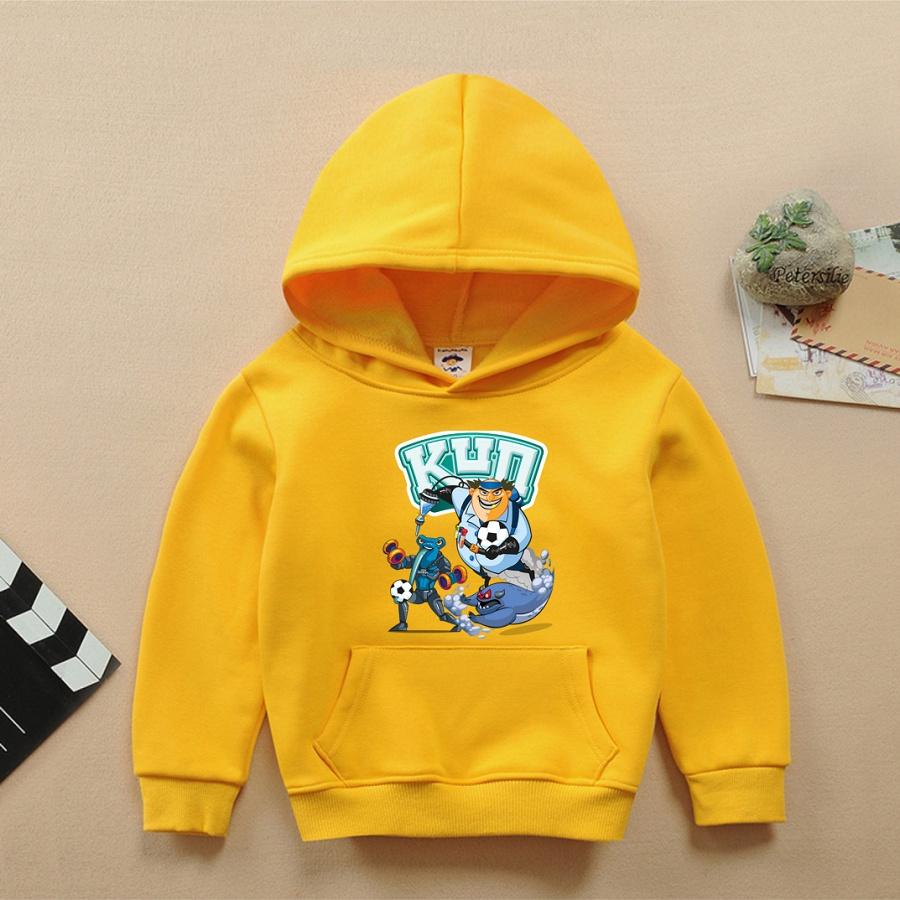 Áo khoác nỉ hoodie gia đình Kun chất nỉ bông màu vàng bé trai bé gái đều mê