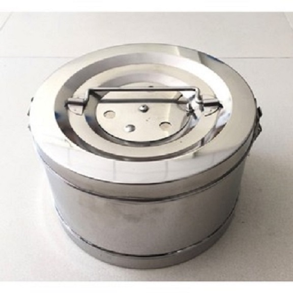 Hộp hấp dụng cụ tròn inox