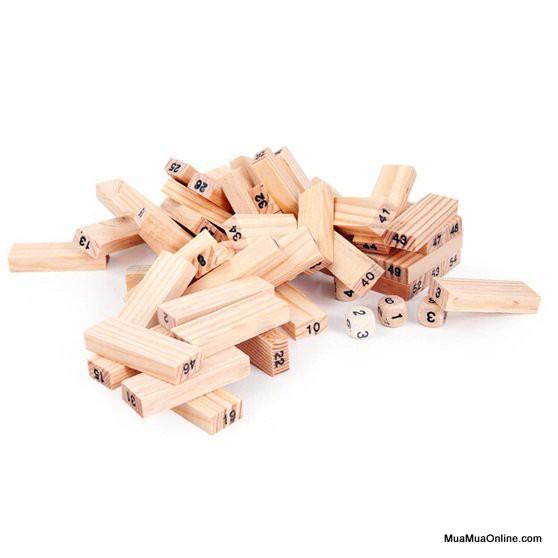 Bộ Trò Chơi Rút Gỗ 48 Thanh Wood Toy Loại Lớn