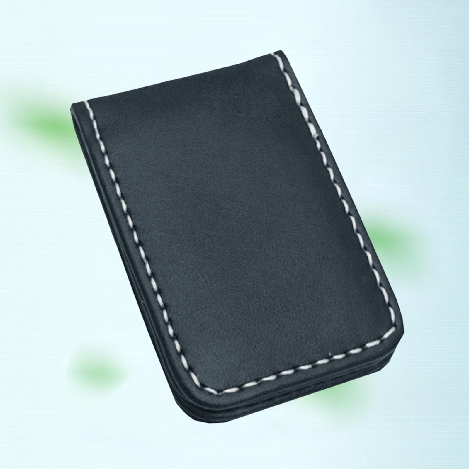 PU Leather Magnetic Money Clip Fashion Simple Dollar Cash Clamp Holder Wallet for Men Women