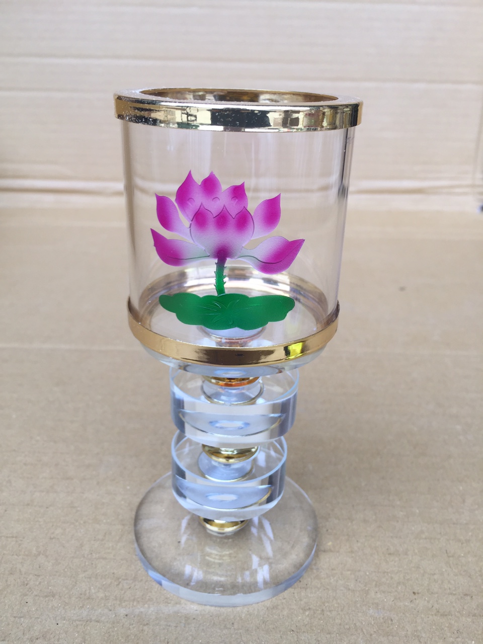 Đế để nến thuỷ tinh