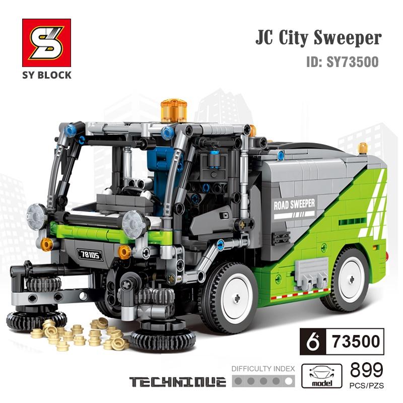 Đồ Chơi Lắp Ráp Xe Quét Dọn JC City-Sweeper – SY BLOCK 73500