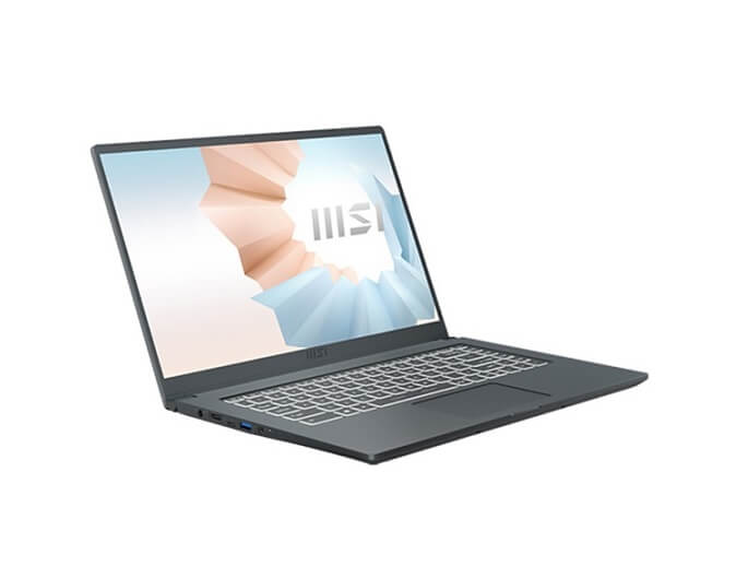 Laptop MSI Modern 15 A11M 1024VN (Gray) | i5-1155G7 | 8GB DDR4 | SSD 512GB PCIe | Win10 - HÀNG CHÍNH HÃNG