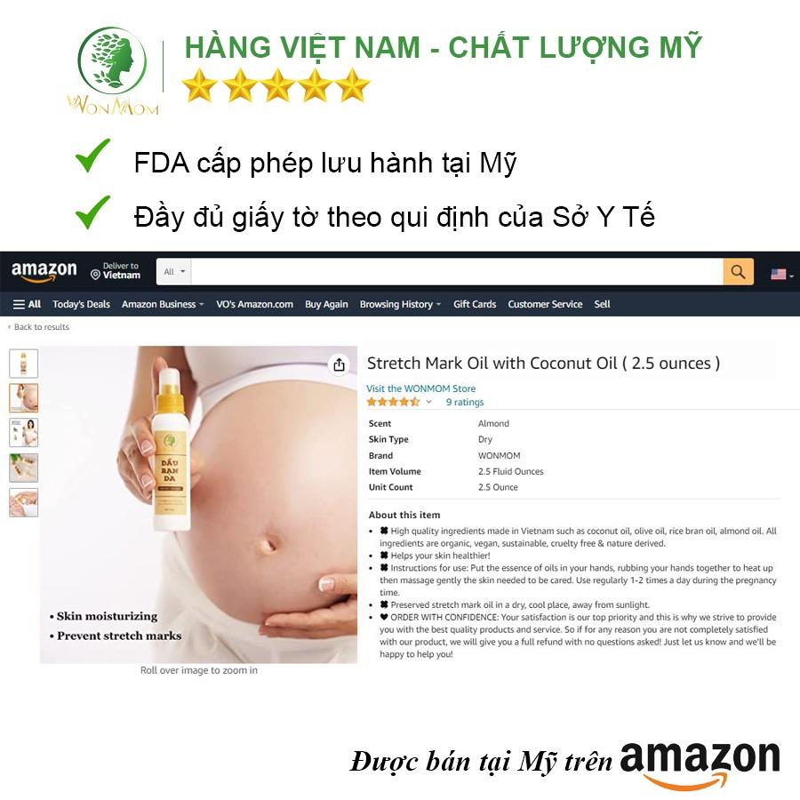 Dầu Tinh Chất Chống Rạn Da Wonmom 70g