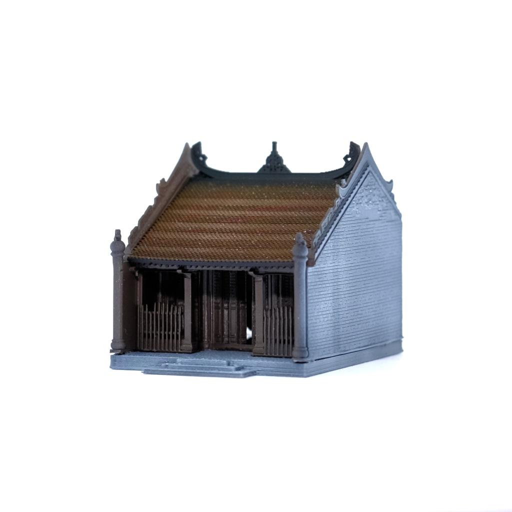 Mô hình kiến trúc Việt: Đền - VDS0213- Sưu tầm,trang trí,bán cạn,terrarium,non bộ,bonsai