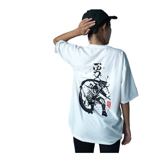 ÁO THUN UNISEX NAM NỮ form rộng tay lỡ- Hình Kiếm Đạo Papan - Free size 40-70kg -Dành cho cả Nam và Nữ - LEE'S