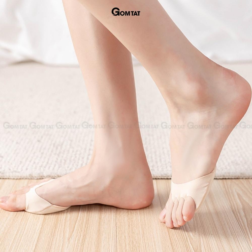 Tất vớ đi giày cao gót mũi chân GOMTAT loại xỏ ngón, miếng lót giày cao gót sợi cotton cao cấp - PO-MUICHAN-3010-1DOI