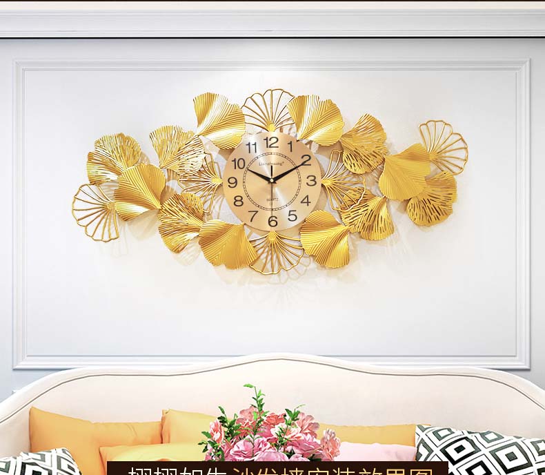 Đồng hồ treo tường trang trí C5 Đồng hồ trang trí Chim Công Đồng hồ treo tường Đồng hồ khổng tước