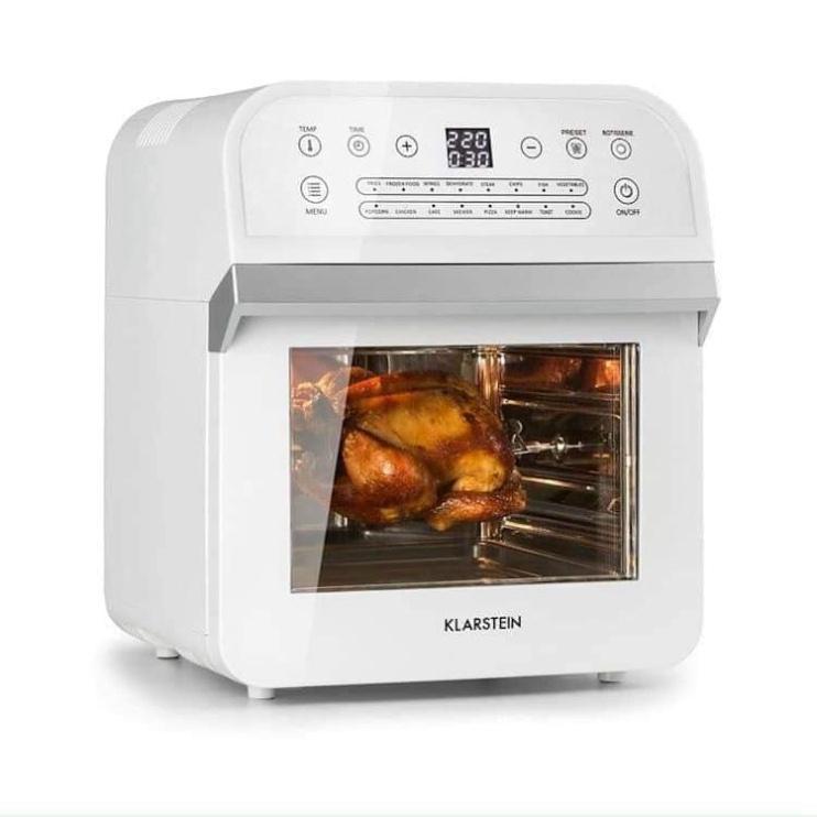 Nồi Chiên Không Dầu, Bếp Chiên Không Khí, 12L Klarstein Aero Vital Cube, 12L, Công Suất 1600W, Nhập Đức, BH 12 Tháng