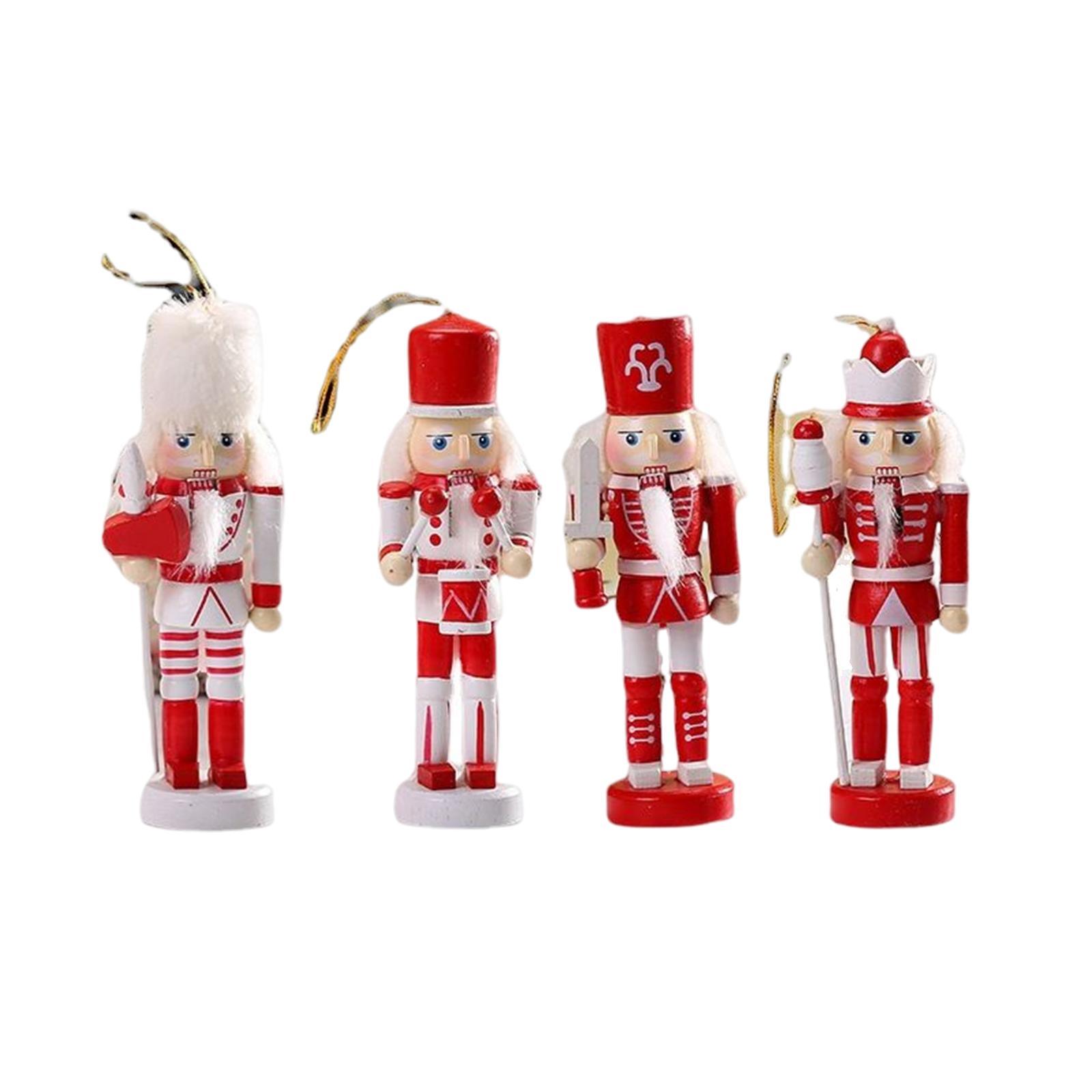 6Pcs Nutcracker Figures Decor Figures Nutcracker Soldier for Home Decor